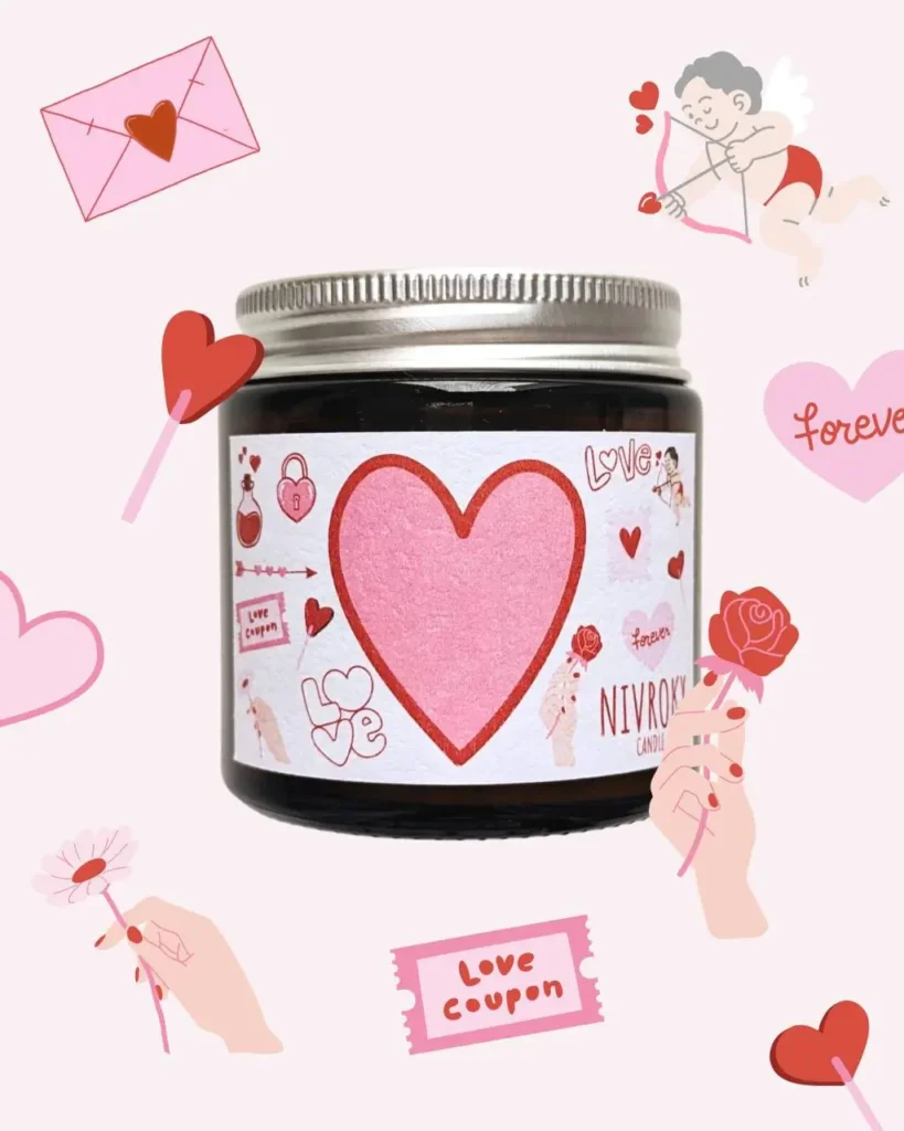 love-candle-container