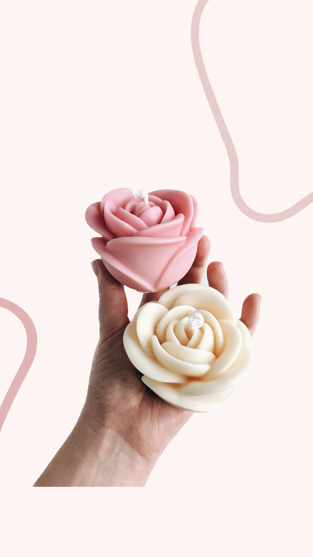 Соєва свічка троянда