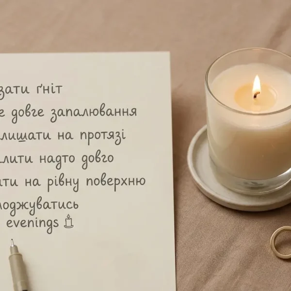 правила догляду за свічкою