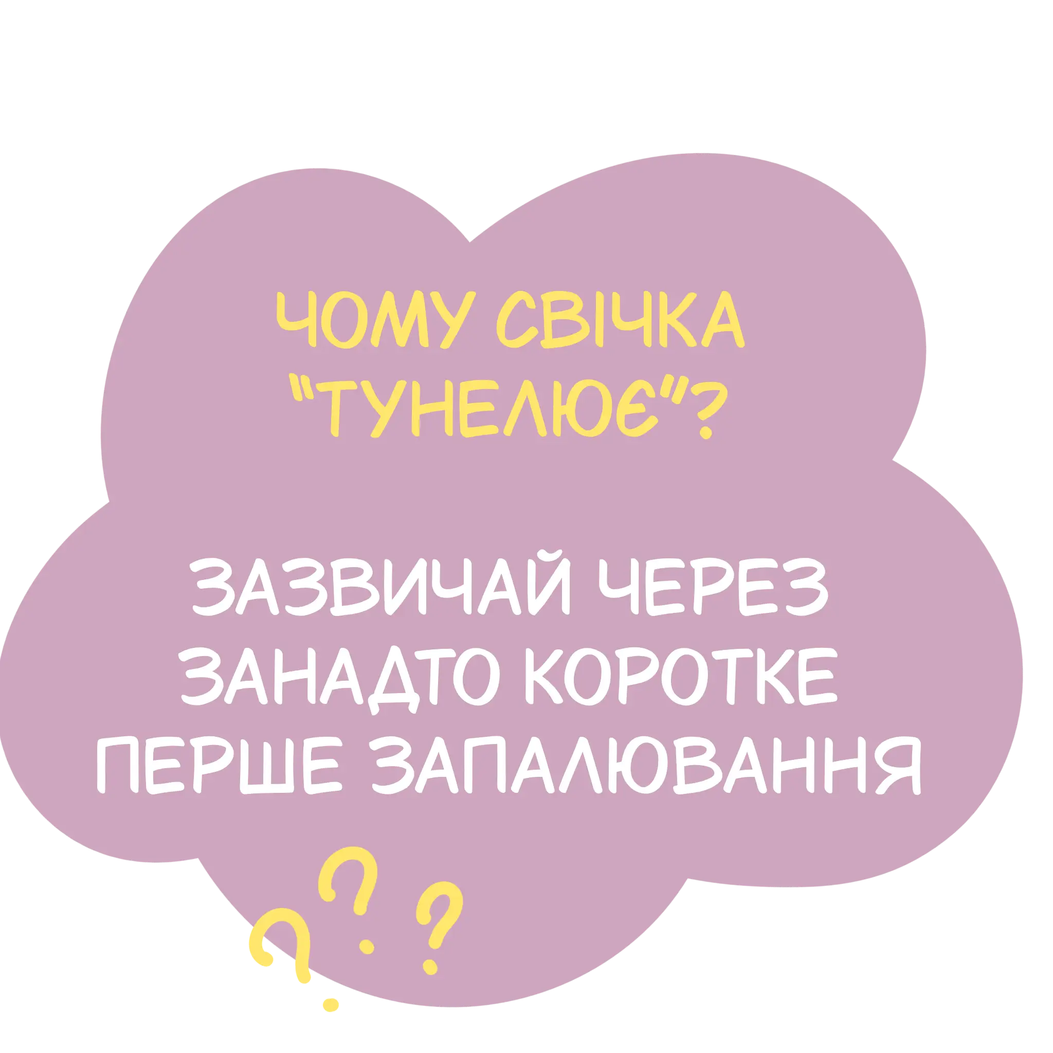 чому свічка тунелює